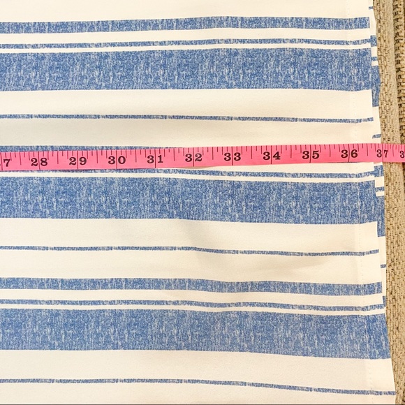 NWT Denim Striped Batwing Sleeve Dress - Picture 6 of 12